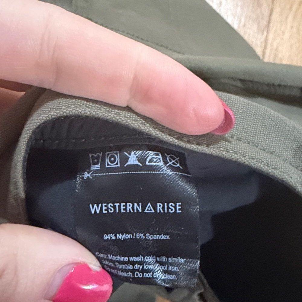 Western Rise Green Evolution Pants Sz 35 - Picture 3 of 6